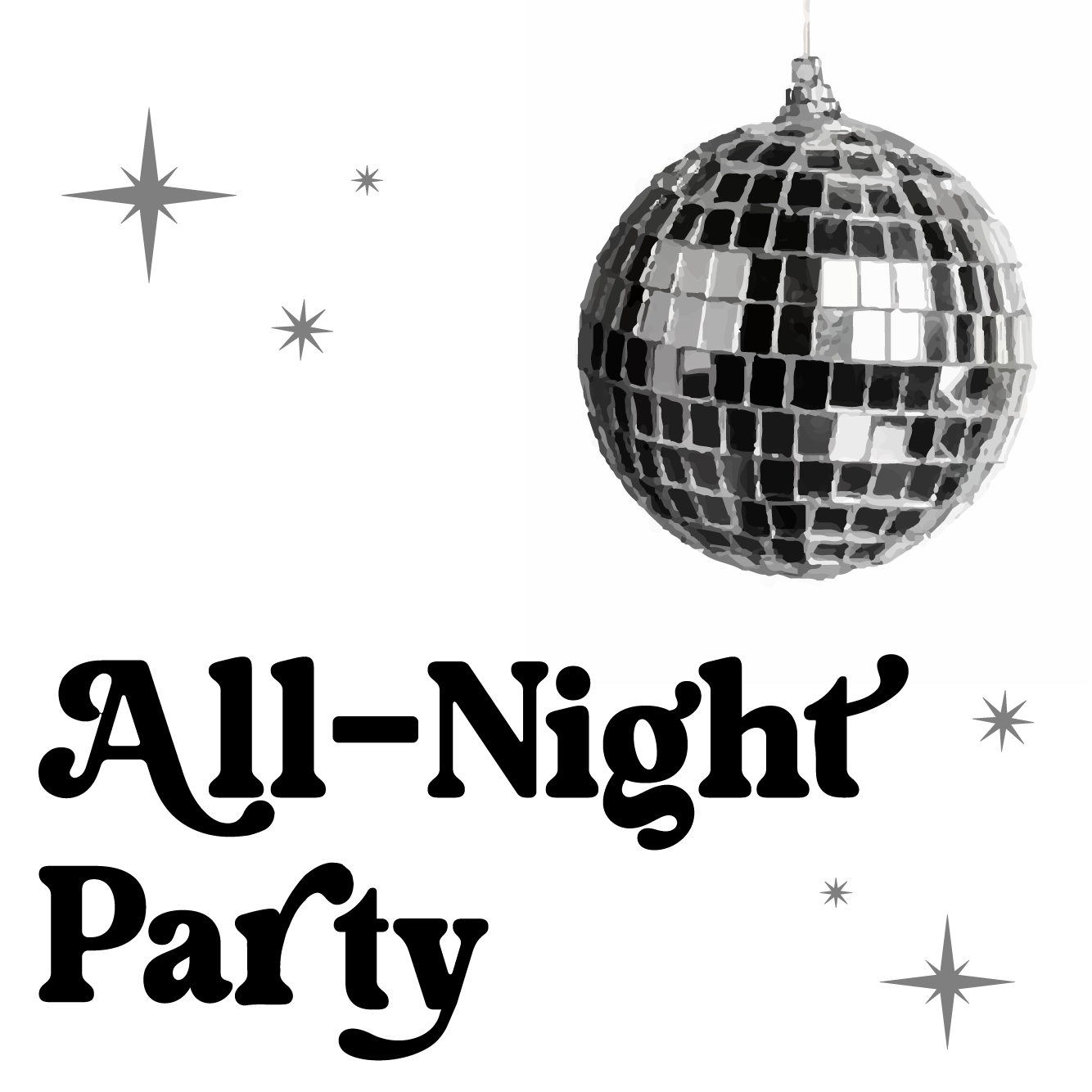 All-Night Party 초대장 템플릿