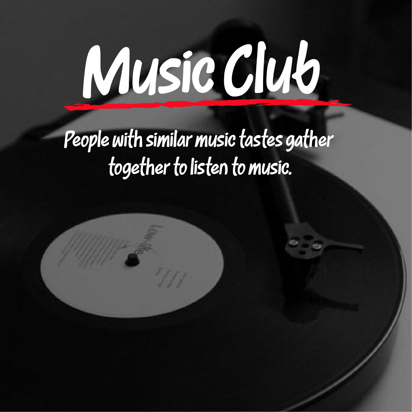 Music Club 초대장 템플릿
